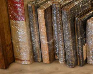 Antique Book Bundle (c. 1880s–1930s)
Wrapped and preserved vintage books including U.S. government yearbooks, financial ephemera, and turn-of-the-century clothbound volumes. Ideal for display, prop styling, or historical reference.