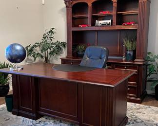 Stanley Office Suite, Area Rug, Office Chair, Silk Plants, and more