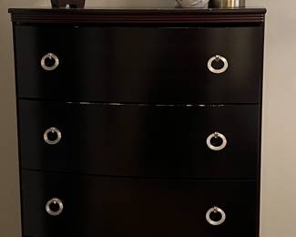 5-Drawer Dresser, Carved Wood Mirror