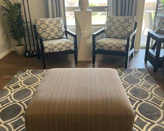 La-Z-Boy Accent Chairs pair, La-Z-Boy Ottoman