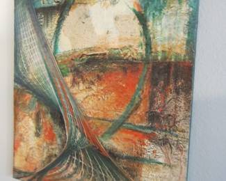 'Le_gami #1' (mixed media, 20 x 24") Artist: Roberta Cavelli
