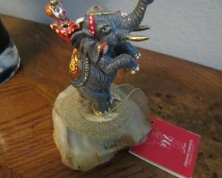 Ron Lee Clown Riding Elephant