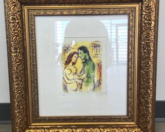 Marc Chagall signed Litho with Certificate