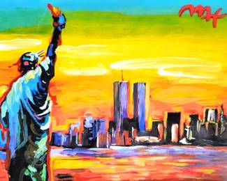 Peter Max framed art