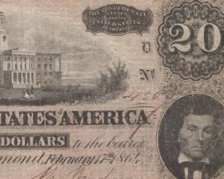 $20 Note,1800's