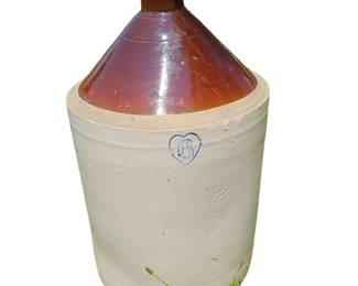 Vintage Antique 6 Gallon Stoneware Crock Chipped