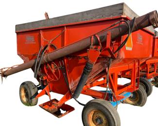KillBros. Model 350 Gravity Grain Wagon 350 Bushel 9.5 x 15 Tires On KillBros. 872 Running Gear & Ad