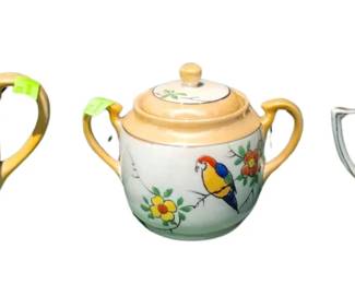 Antique Teapots Tea Pots JAPAN Noritake Hand Painted Porcelain