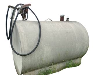 Diesel Fuel Barrell 4 ft. Diameter 6ft. Long w/ Electric Pump 500 Gal. 1/4 Full