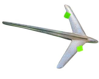 Chrome Jet Hood Ornament Vintage Car 1950s