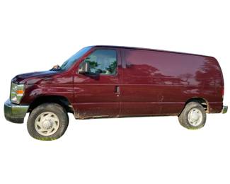2009 FORD E-Series Work Van 160093 Miles with Tool Shelving
