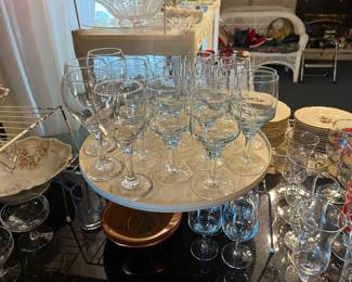 Vintage stemware