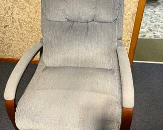 Blue lazy boy recliner