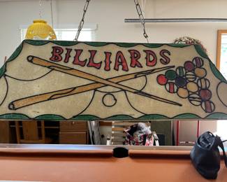 Vintage pool table light