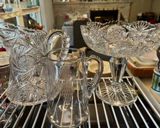 Hand cut crystal 