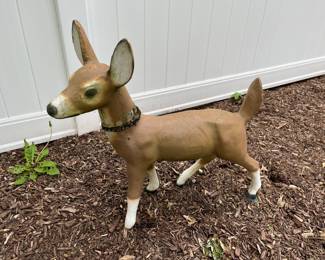 Deer lawn statue