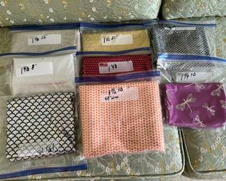small amount of fancy fabric