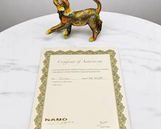 Limited Ed. 34/40 Nano Lopez (Colombian / American, b.1955) Bronze Sculpture "Simon" With COA
