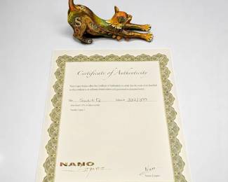 Limited Ed. 332/399 Nano Lopez (Colombian / American, b.1955) Bronze Sculpture "Suzie Q" With COA
