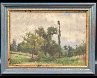 Oil On Canvas Impressionist Landscape Painting, In The Manner Of Claude Monet (French, 1840-1926)