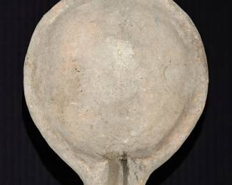 Pre-Columbian Carved Pottery Flat Tray Vessel