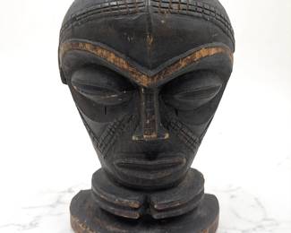Small Antique South African Chokwe Tribe Carved Wood Mask