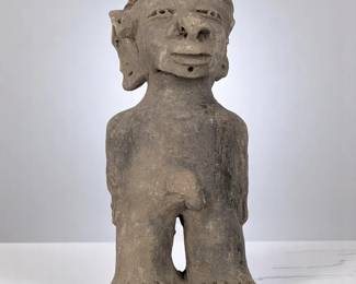 Pre-Columbian Nayarit Ceramic Figure From The Western Mexican Region