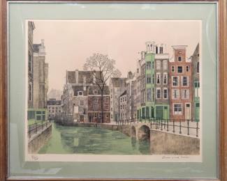 Denis Paul Noyer (French, b. 1940) Pencil Signed & Numbered Lithograph