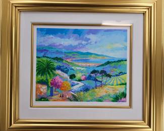 Jean Claude Picot Pencil Signed Seriolithograph "Les Derniers Jours De Lete" 31/33 With COA