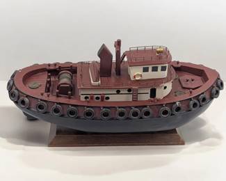A Fine Vintage Wooden Dumas Jenny Lee Tug 24 1268 Model Boat