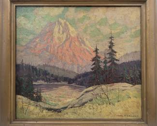 Carl Krafft (1884–1938) Signed Oil On Canvas Landscape Painting