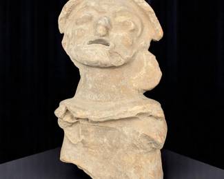Large Pre-Columbian Hollow Terra Cotta Effigy