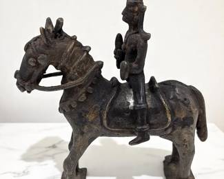 An Antique Indian Brass Khandoba?