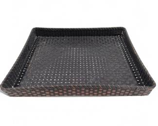 Antique Japanese Woven Bamboo Storage Basket