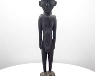 African Carved Wood Male Sculpture