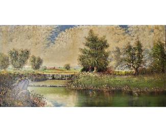 Joseph Kotzian de Miskolc (Hungarian, 1917-1991) Large Oil On Canvas Painting