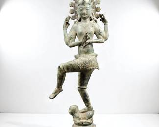 A Hollow Bronze Hindu Sculpture Of Shiva