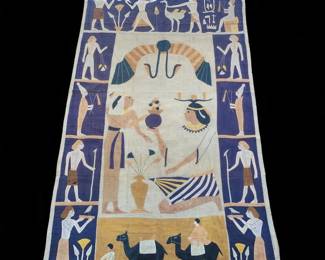 Large Antique Egyptian Funeral Shroud