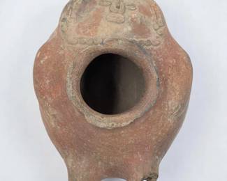 Large Pre-Columbian Pottery Ritual Effigy Vessel