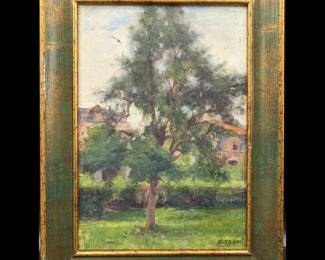 Oil On Canvas Landscape Painting, In The Manner Of Corot (French, 1796-1875), Circa 1840