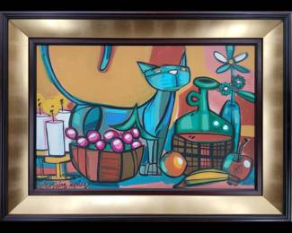 Le Batard (LEBO) Signed Giclee On Canvas "Thanksgiving Morning" 20/350 With COA