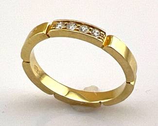 18kt Cartier Maillon Panthere diamond band
