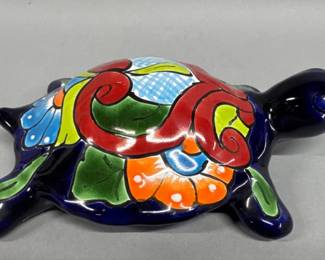 Talavera turtle figurine