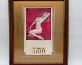 1949 Marilyn Monroe framed calendar