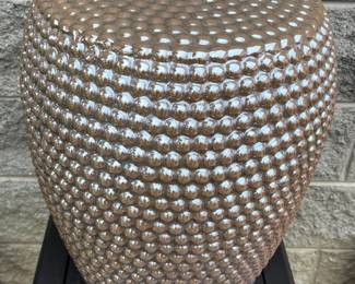 Luster glazed hobnail garden seat