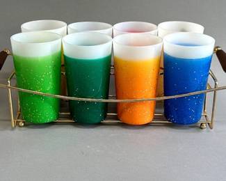 Glamalite tumblers with caddy
