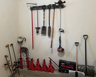 20 Various Garage Lawn Tools