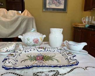 6 Decorative Ceramic Serving Pieces