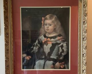 004 Decorative Framed Diego Velazquez Portrait of the Infanta Margarita