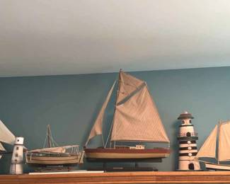 Lot Of 7 Nautical Themed Home Decor